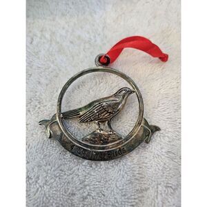 Godinger Silverplate‎  12 DAYS OF CHRISTMAS 4 Calling Birds 3 1/4" Ornaments